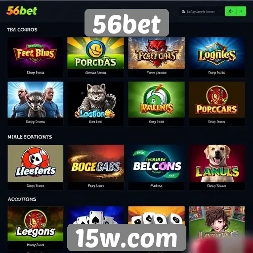 Avaliação das opções de jogos disponíveis em 56bet