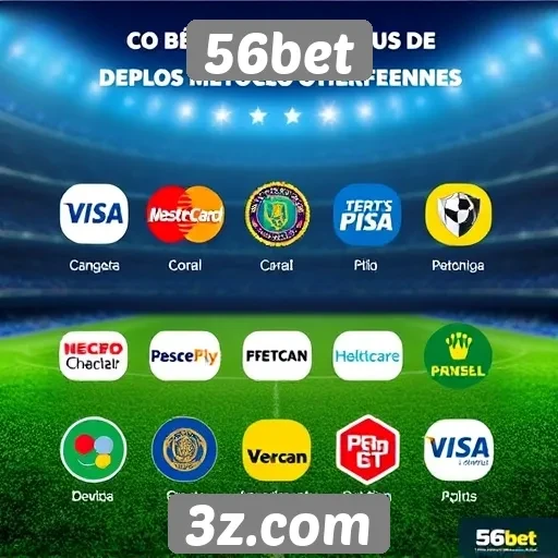 Métodos de pagamento oferecidos pelo 56bet